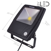 Projecteur LED Design à détecteur 80 W - 230V - RHINO