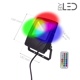 Projecteur LED Design 10 W - RGB - 230V - RHINO