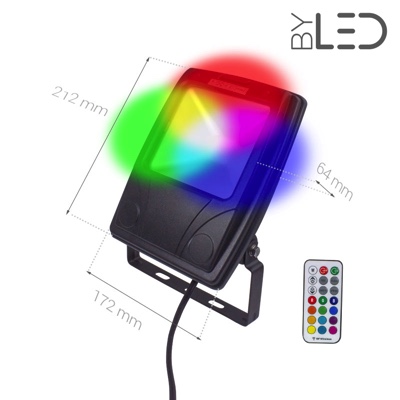 Projecteur LED Design 20 W - RGB - 230V - RHINO