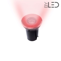 Spot LED encastré de sol inox 12V 1x3 W - Terra 1 - Rouge